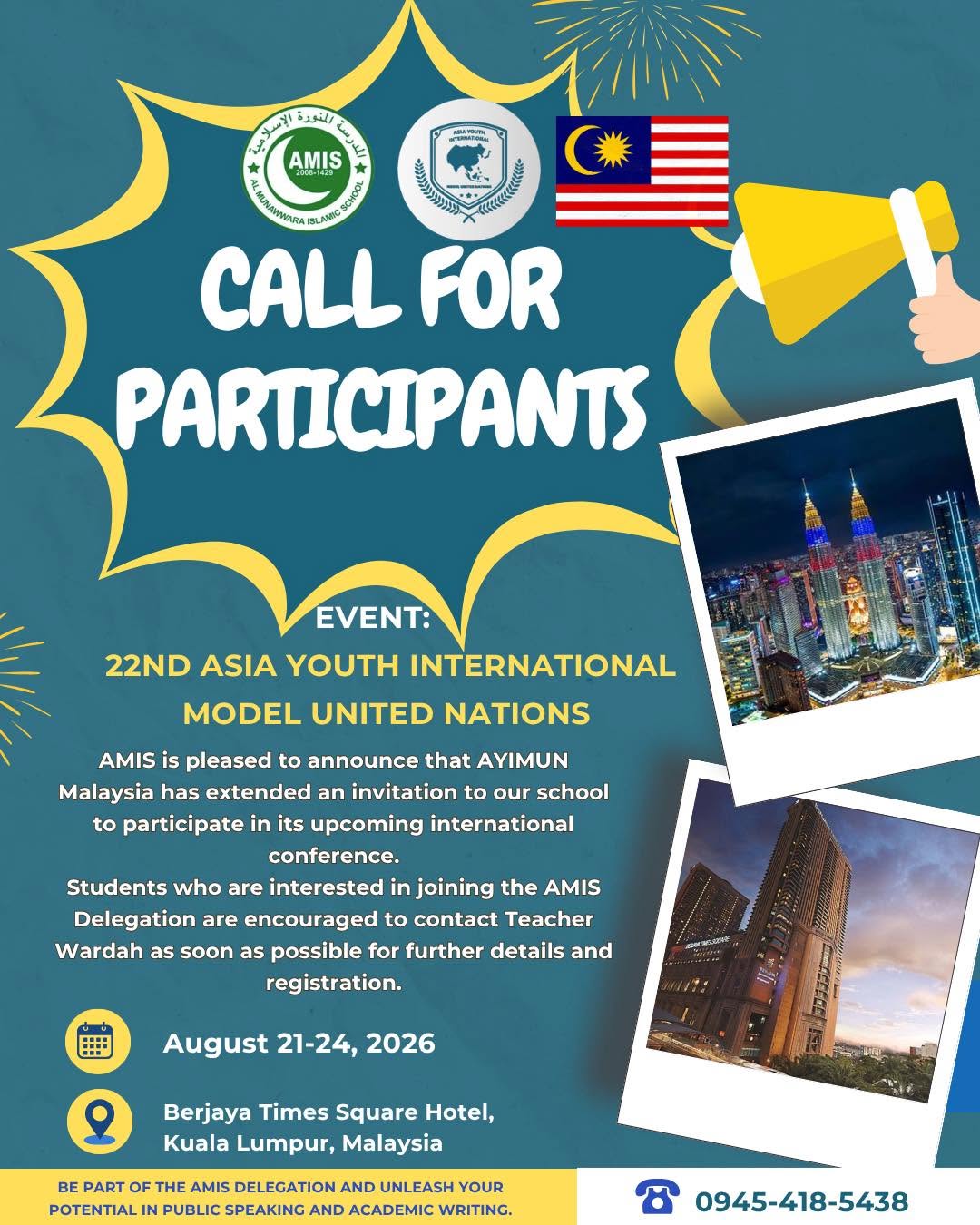 22nd Asia Youth International Model United Nations (AYIMUN) 2026 🇲🇾